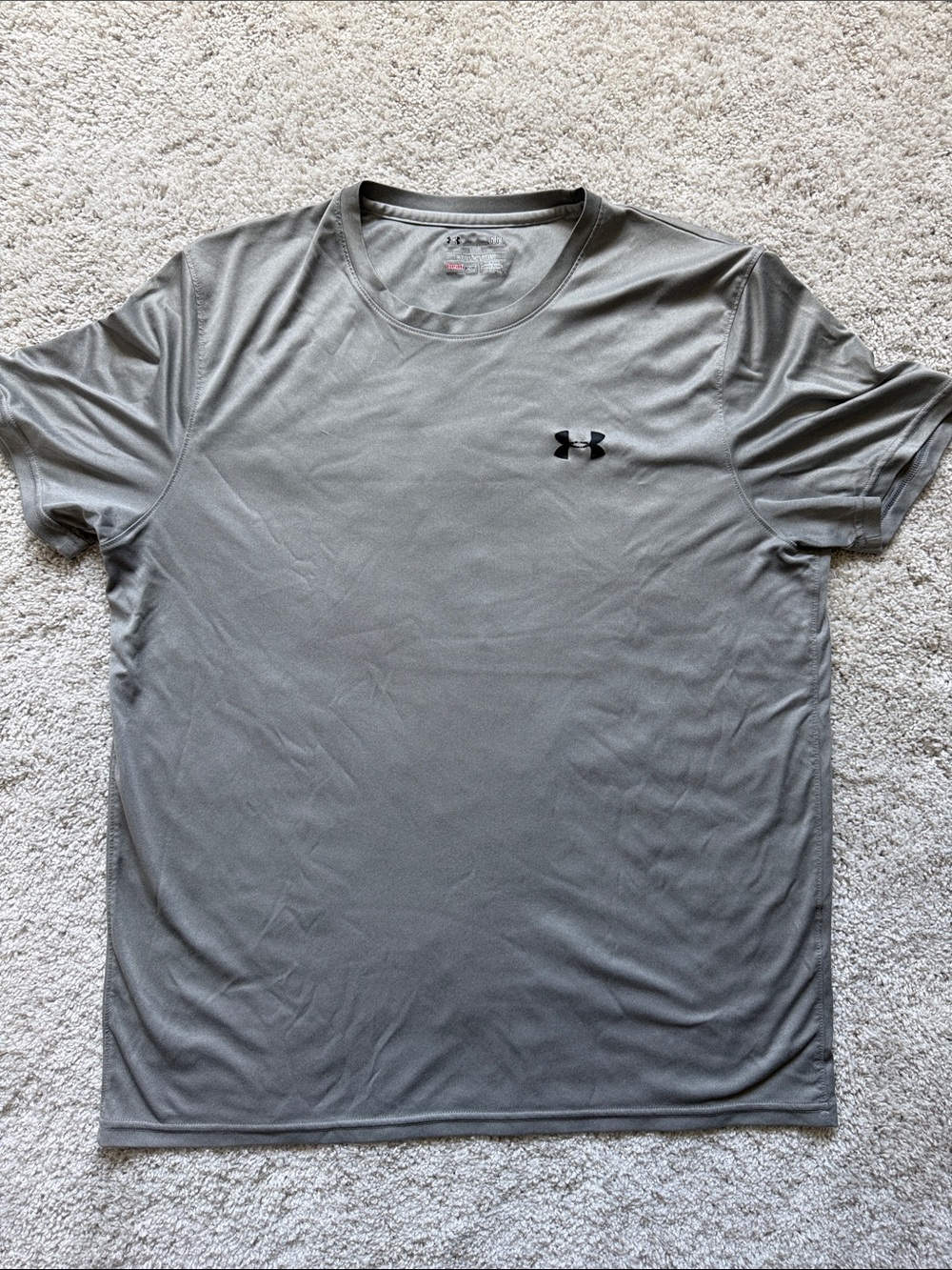Under Armour Men's Light Gray Short Sleeve Performance Tee
